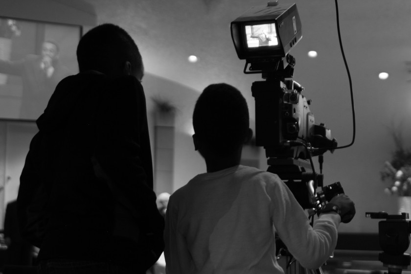 MagRose mentor coaching a student on camera