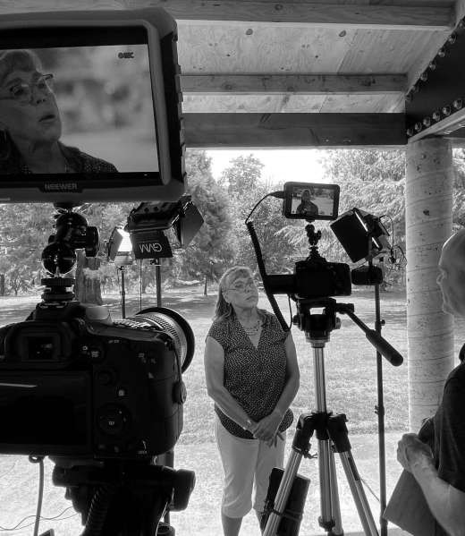 Behind the scenes on a MagRose production set
